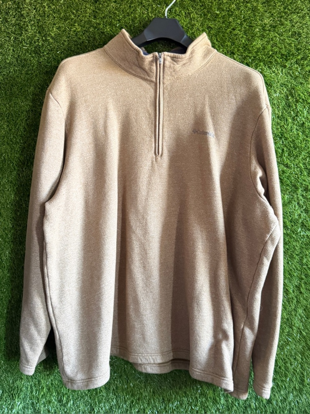 4X Columbia Fleece Lined Quarter Zip Pullover Sweater Big Tall